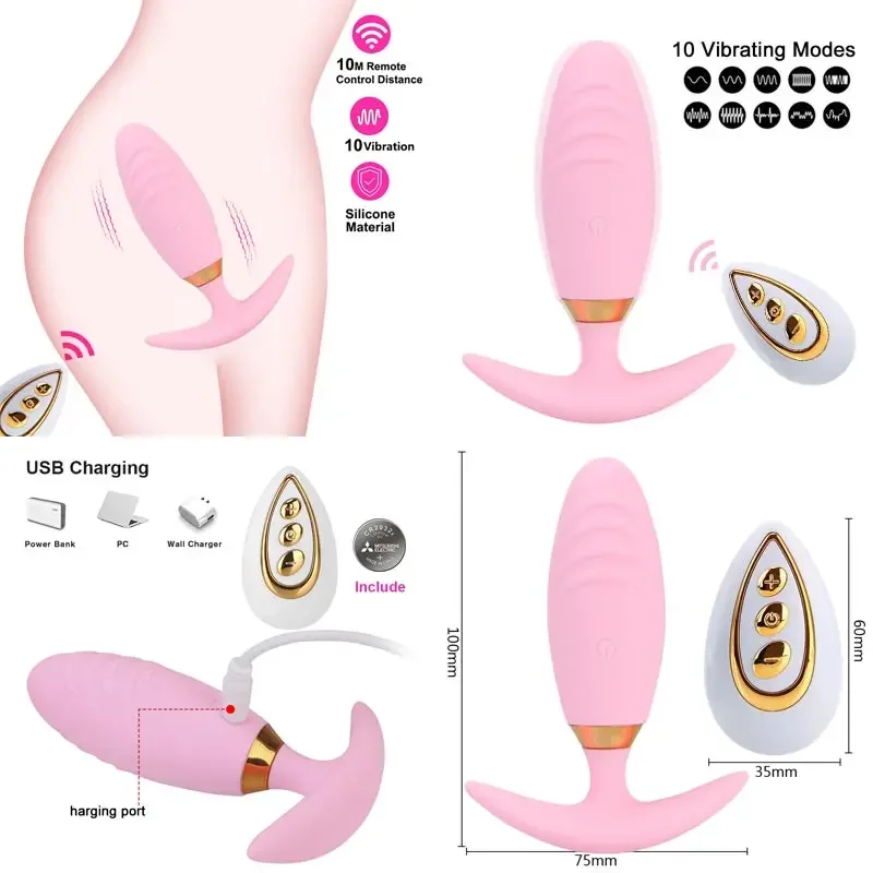 Pakaian dalam wanita seksi lengkap Dildlo telur gantung untuk pria orgasme pria dan wanita Plug Butplug Vibrator punya puting realistis