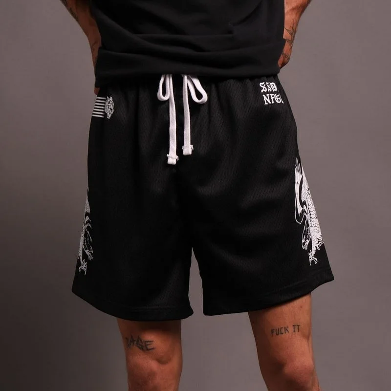 

Летние спортивные мужские шорты, дышащие тренировочные удобные баскетбольные шорты, свободные повседневные пляжные шорты, быстросохнущие сетчатые шорты