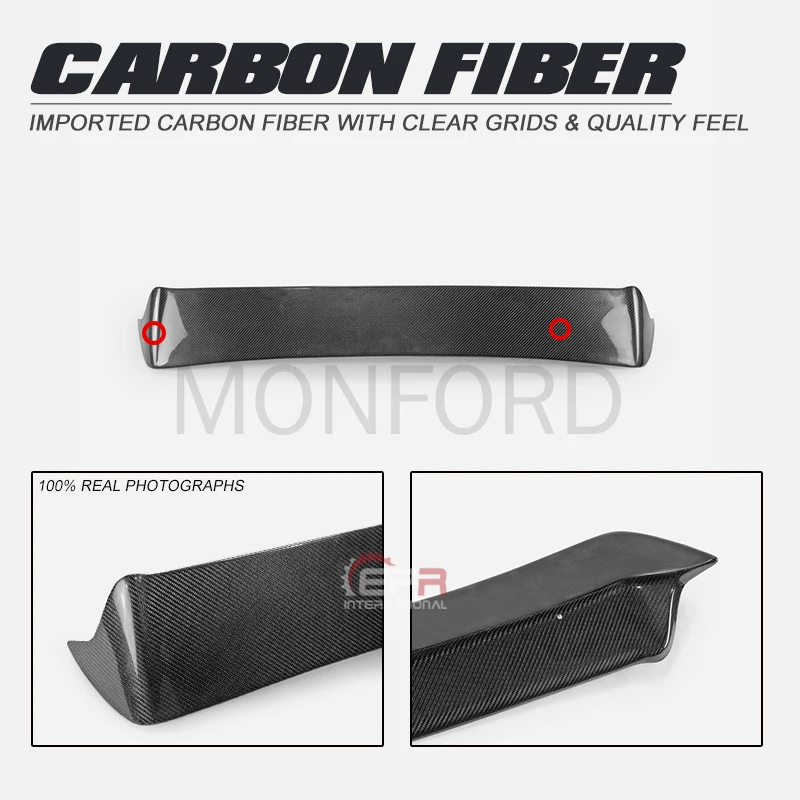 Car-styling For Nissan S14 Silvia FRP Fiber Glass Unpainted Car Roof Spoiler Rear Window Wing