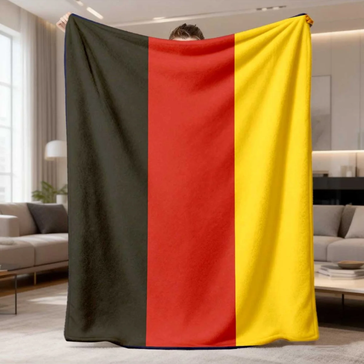 Germany Flag Throw Blanket Cozy Plush Decorative Throw for Sofa Couch Bedding Home Decor Gift