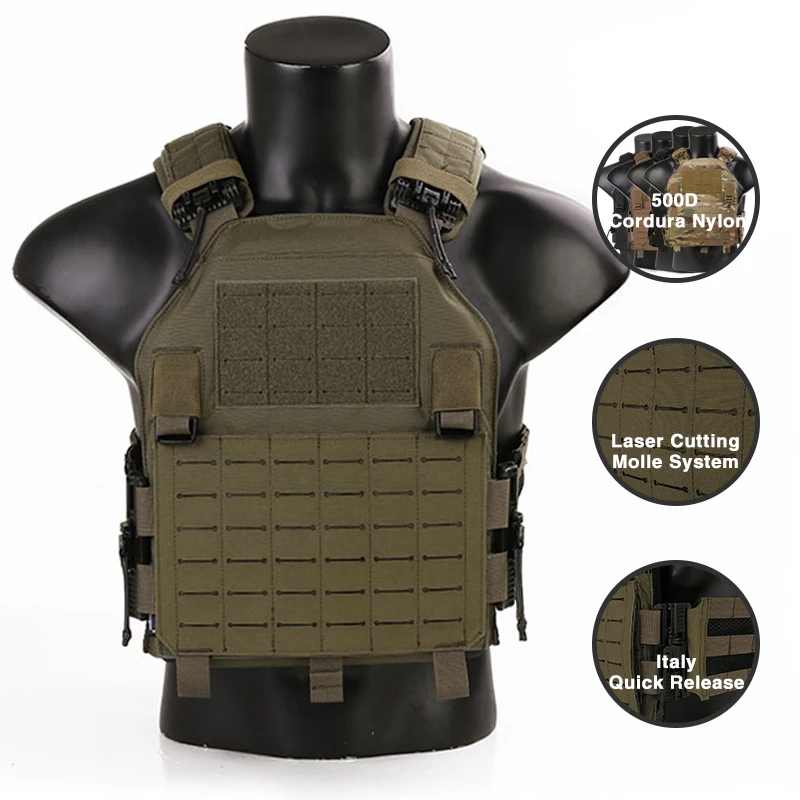 Tactical Vest Lightweight ROC LAVC LVAC ASSAULT Plate Carrier Body Armor MOLLE Protective Gear EM7404 3