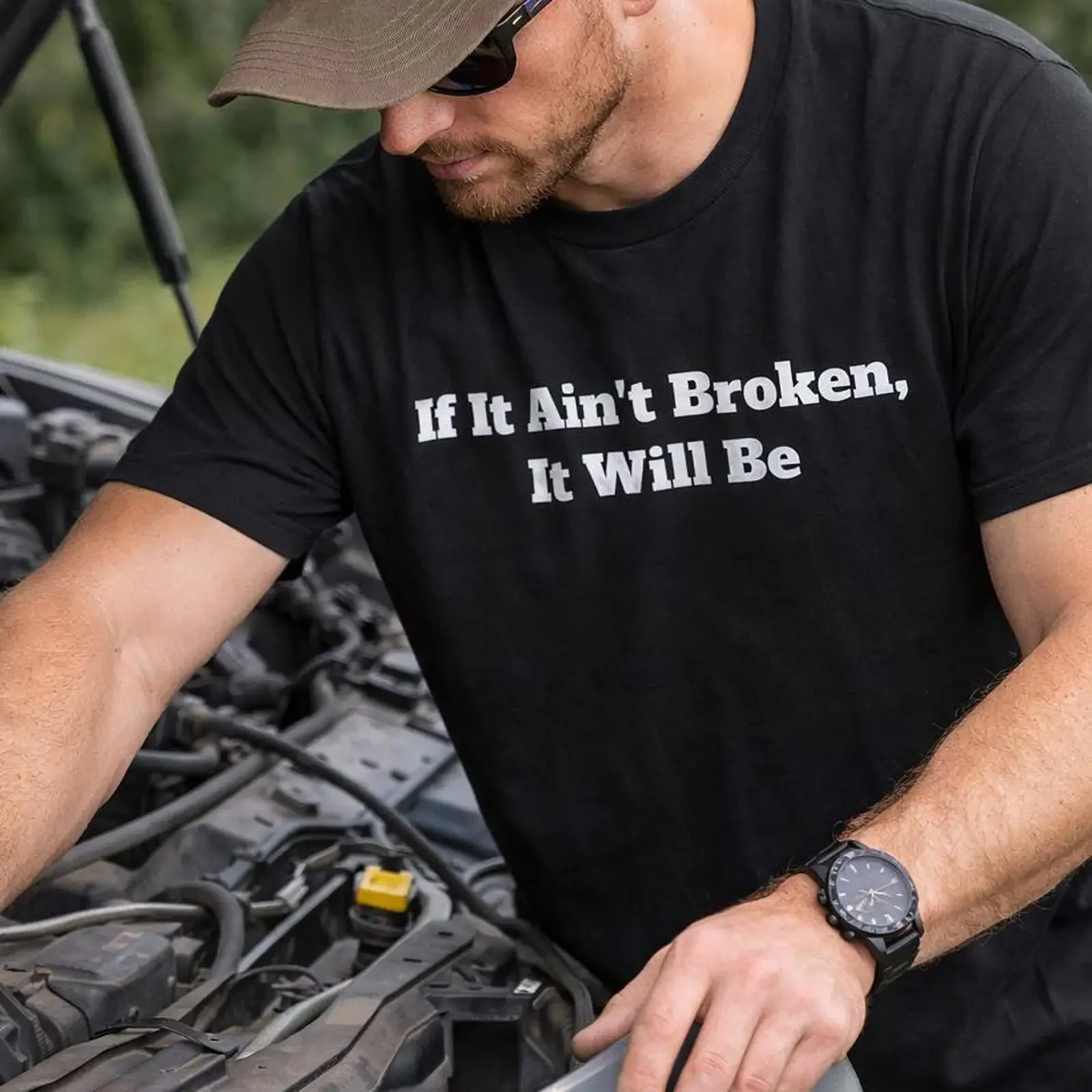 If It Ain amp 39 t Broken Will Be Truck Shirt Pickup Country Lover  vintage Washed Breathable Casual Soft Top For Everyday Wear