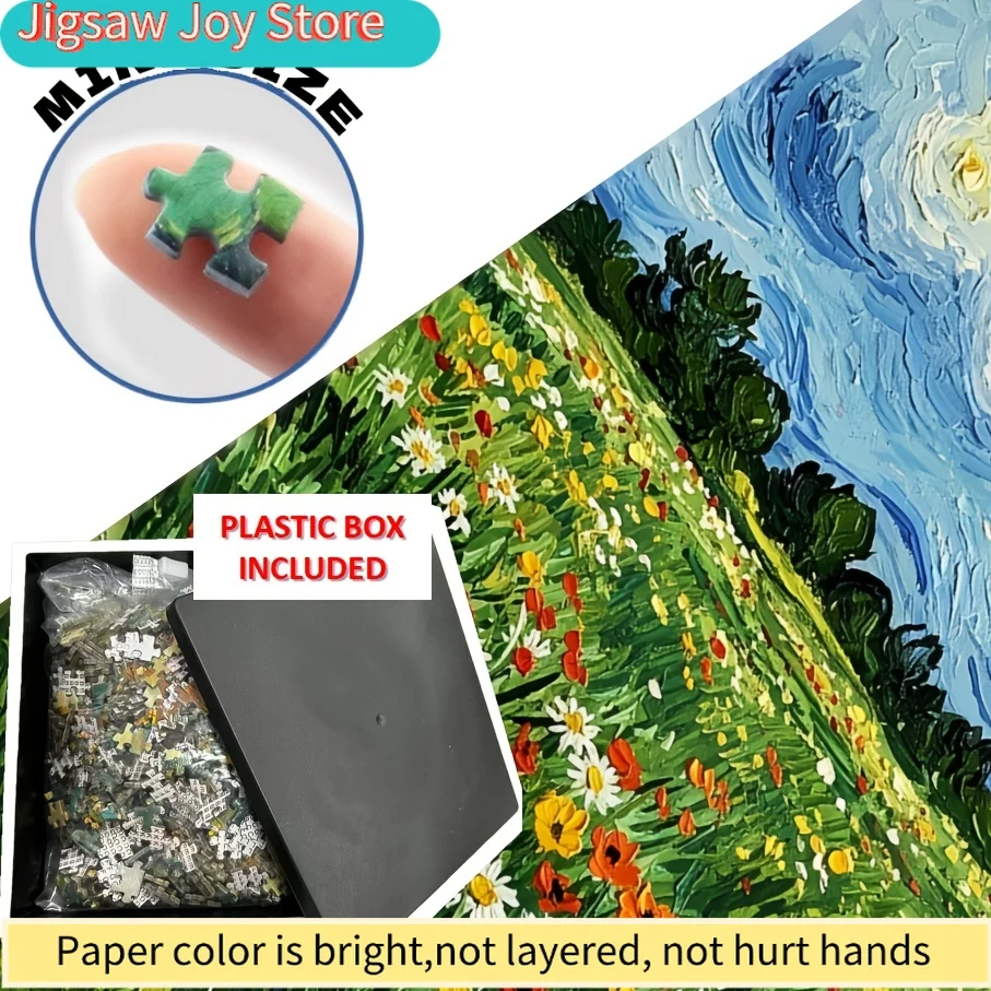 1 กล่อง () ปริศนาจิ๊กซอว์ขนาดเล็กเหมาะสำหรับผู้ใหญ่ - เกมไพ่พกพาพร้อมชิ้นส่วนธีมดอกไม้ กิจกรรมปาร์ตี้และครอบครัว ของขวัญวันหยุด