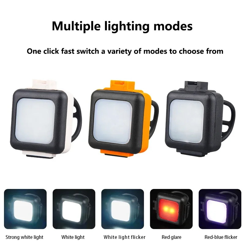 Bike Light Cycling Bicycle Front Rear Light Type-C Charge Headlight Light Warning Taillight LED Lantern Bike Parts Outdoor