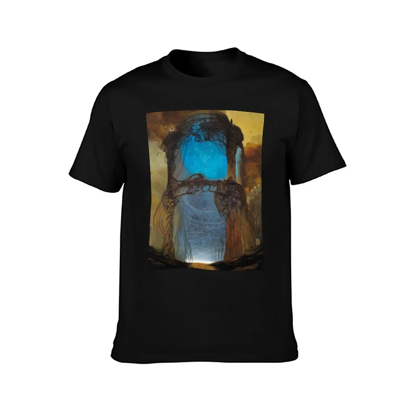 Untitled (The Portal) by Zdzislaw Beksinski T-Shirt anime summer tops mens graphic t-shirts