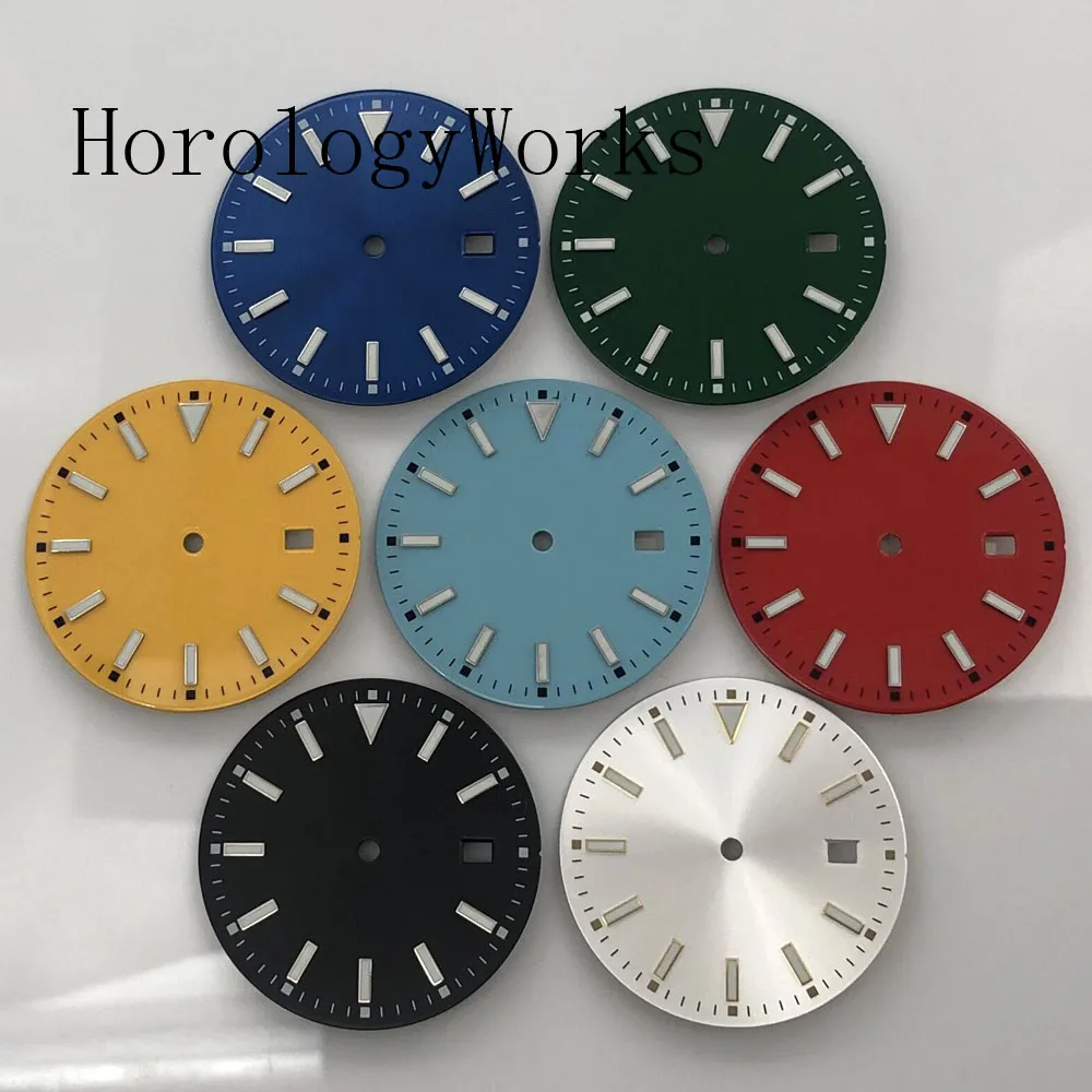 

Циферблат 33,5 мм, светящийся механизм NH35/NH36, желтый, красный, зеленый, черный, синий, белый