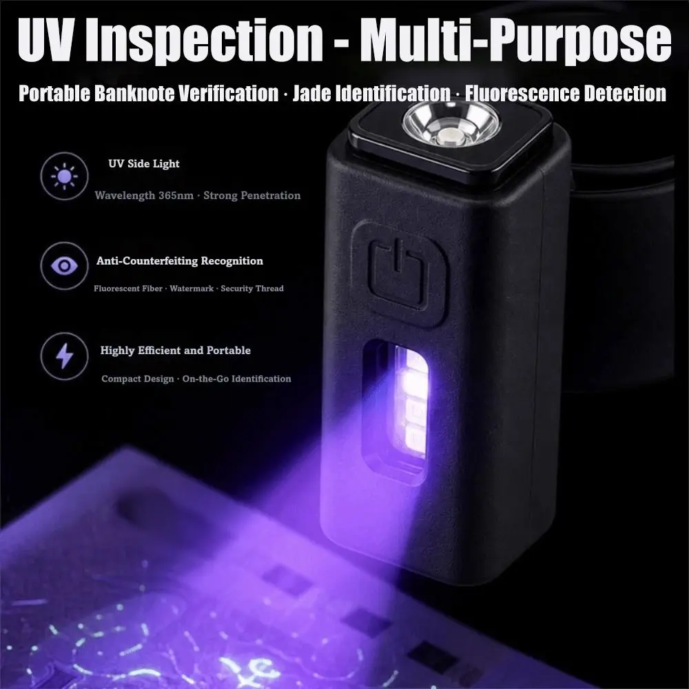 Dual Source Wrist Flashlight Dual Light Source Multifunctional Wrist Work Light 100-200 Meters Portable Mini Portable Torch