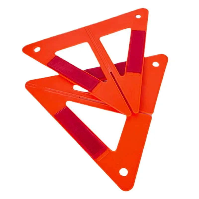 

Triangle Reflectors For Highway Safety Vehicles Breakdown Warning Symbol Non-Slip Triple Hazard Alert Safty Reflector