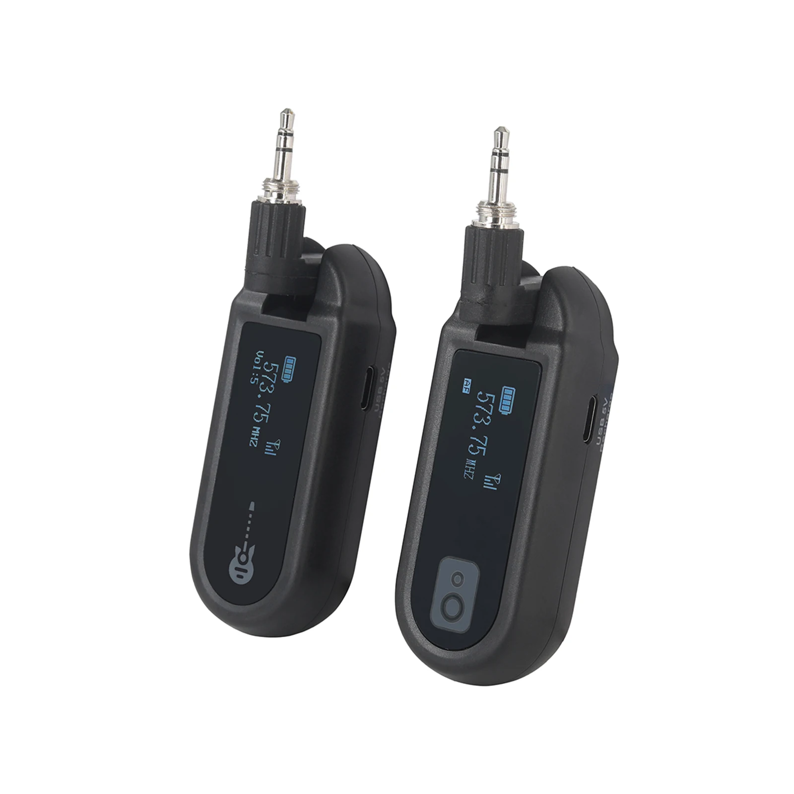 

Wireless Guitar System Rechargeable Guitar Transmitter Receiver Set UHF Adjustable Volume