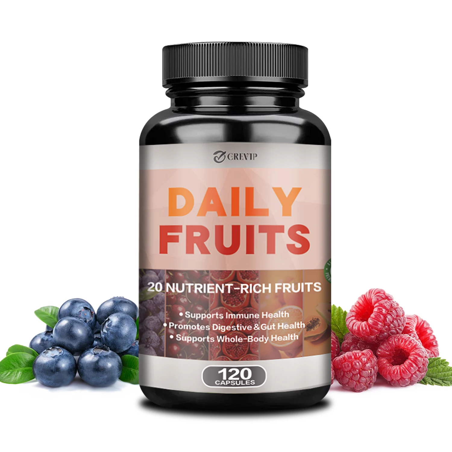 

Daily Fruit Supplement - Replenishes Energy, Supports Gut Health and Immune Function, and Promotes Overall Health