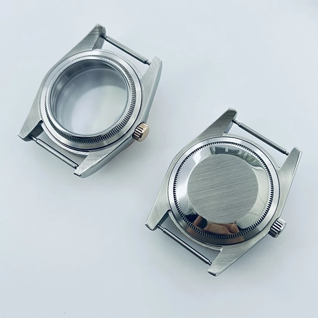 High Quality 36mm 40mm Rose Gold Case Sapphire Crysta Fit NH34 NH35 NH36 NH38 NH39 NH70 NH72 ETA2824 PT5000 Movement