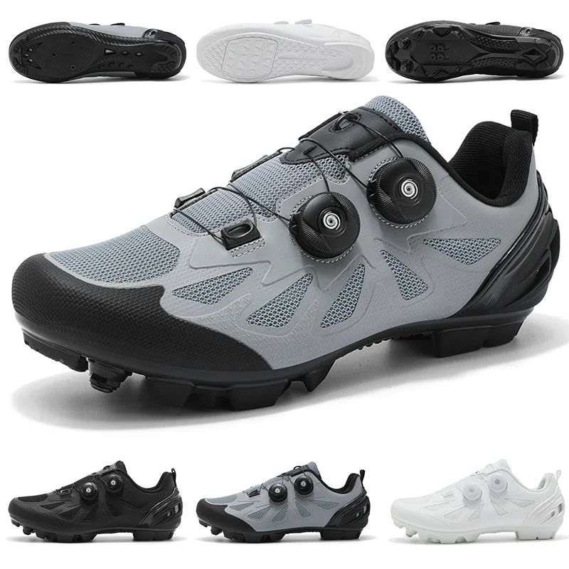 Men Women Flat MTB Cycling Shoes Mountain Biking Sneakers Road Dirt Bike Racing SPD Cleat Professional Bicycle Footwear