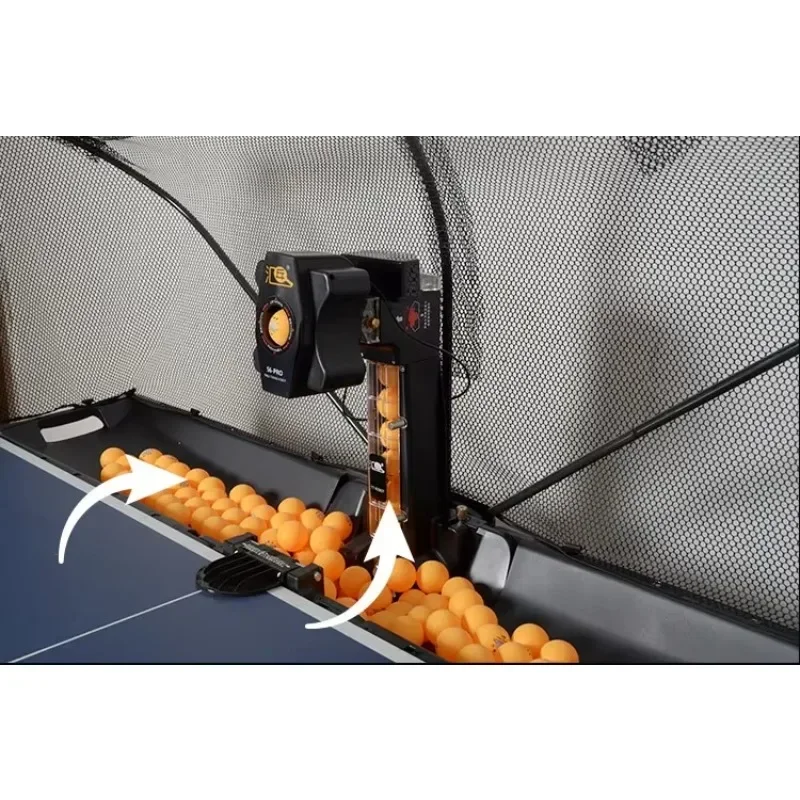 روبوت Huipang S6 لآلة تقديم تنس الطاولة، مدرب تنس طاولة قابل للبرمجة أوتوماتيكيًا بالكامل #6