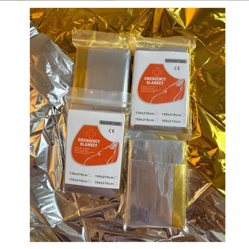 4 sztuki złoto-srebrnych koców – Emergency Mylar Tent recenzja i cena