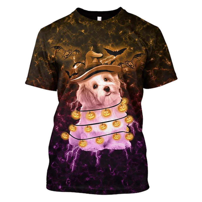 Summer New 3D Cute Animal Dogs Printing T Shirt Children Fashion Funny Streetwear Short Sleeves Vintage Unisex Clothing Tee Tops