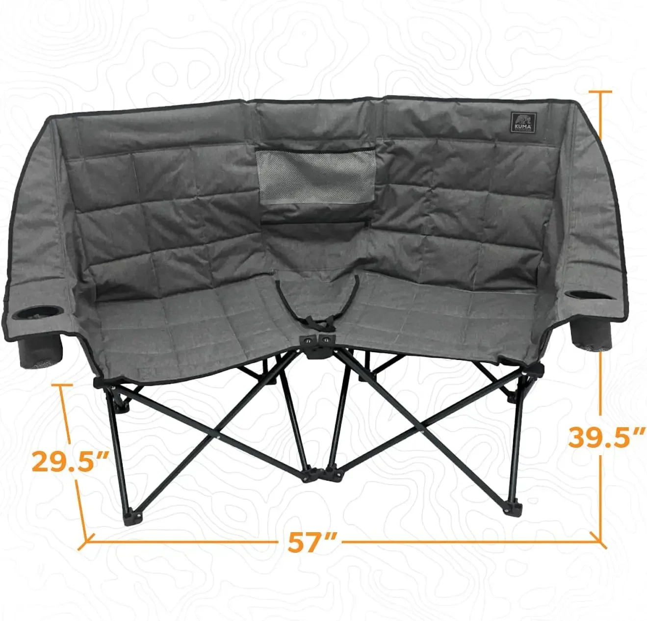 Outdoor Gear Kozy Bear Chair with Carry Bag, Ultimate Portable Luxury Outdoor Double Camping Chair for Glamping, Sports & Outdoo