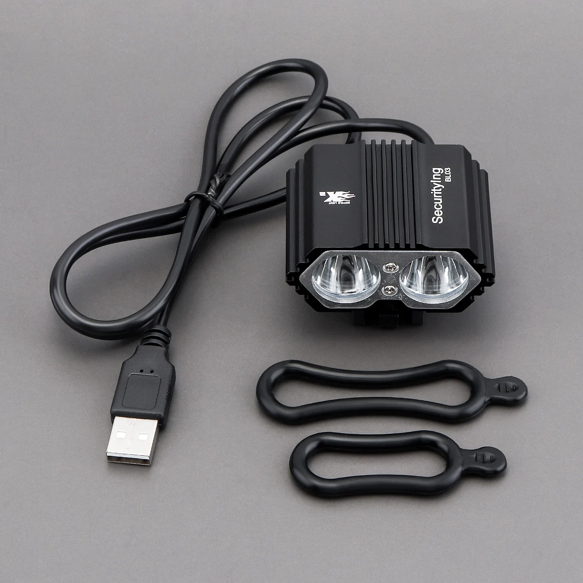 BL03 700 Lumens Bicycle Light 4 Modes Bike Headlight USB Powered Replacement Bike Lamp for Night Riding/ Outdoor/ Camping