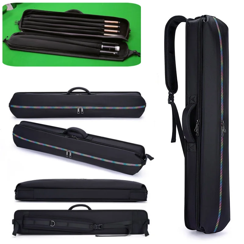 

Portable Pool Cue Bag Billiard Cue Case With Shoulder Strap And Handle Easy Carry Transport Storage For Billiard Accessories