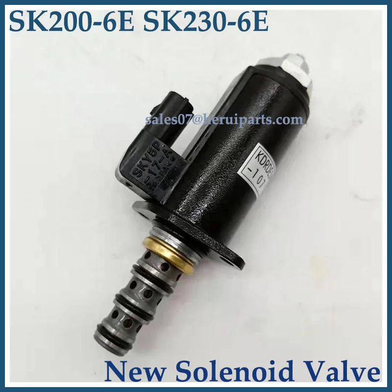 KDRDE5K-31/30C50-107 New Solenoid Valve For Kobelco Excavator SK200-6E SK230-6E YB35V00005F1