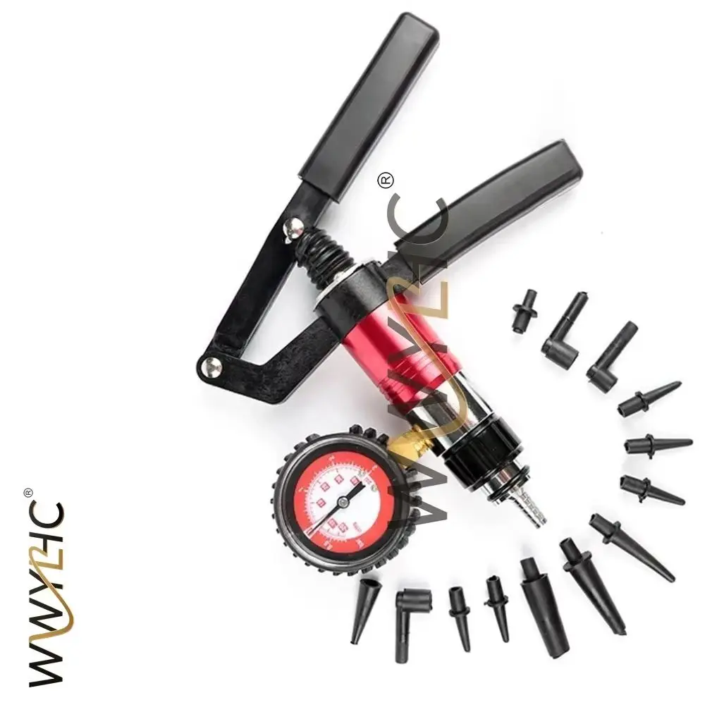Hand Held DIY Brake Fluid Bleeder Tools Vacuum Pistol Pump Tester Kit Body Pressure Vacuum Fluid Reservoir Oil Tester