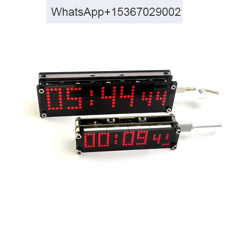 

WIFI dot matrix clock network timing ESP8266 Large (145x40mm) circular