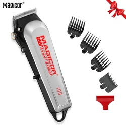 MAGICOR Men's Hair Shaver Professional Hair Clipper Electric Barber Hair Trimmers Cordless USB Portable Hair Cutting Machine