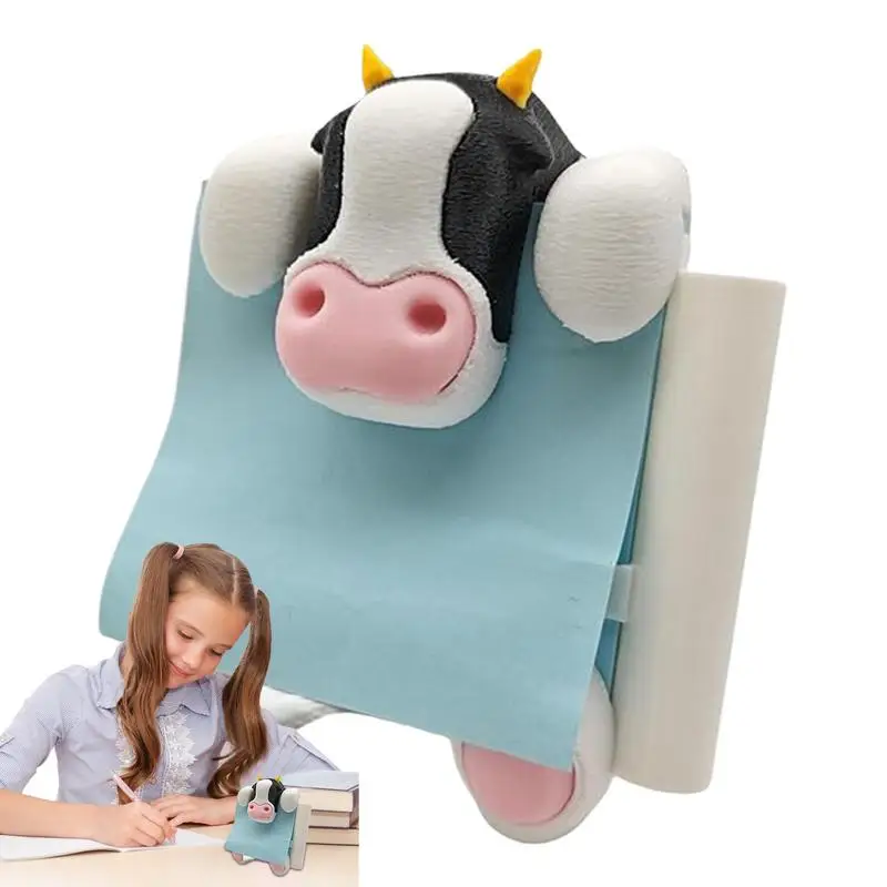 

Note Dispenser For Desk Cow Shape Resin Kids Note Dispenser Back To School Supplies Pop Up Sticky Note Dispenser Tabletop Decor