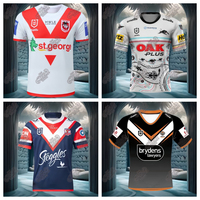 3D Printing 2025 Latest Explosive Jaguar West Tiger NRL Rooster St. George Short Sleeve Rugby Training Shirt Parent Child Tshirt
