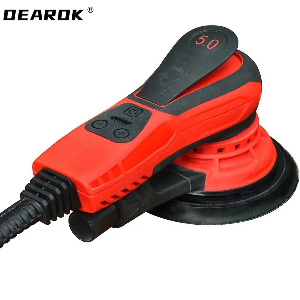 Random Orbital Mini Sander 5mm Wood Brush Floor Drywall Sander Brushless Variable Speed  Sanders For finishing Corners Car