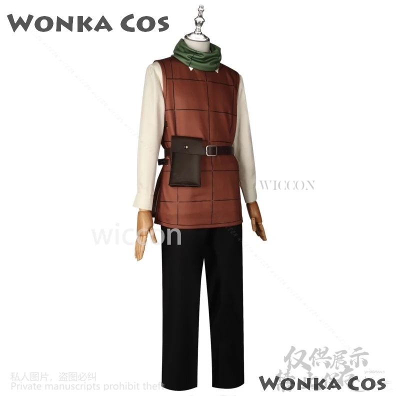 أنيمي لذيذ في الزنزانة Chilchuck Tims تأثيري حلي موحدة وشاح قميص قفازات الباروكات لجميع القديسين عيد الميلاد مخصص