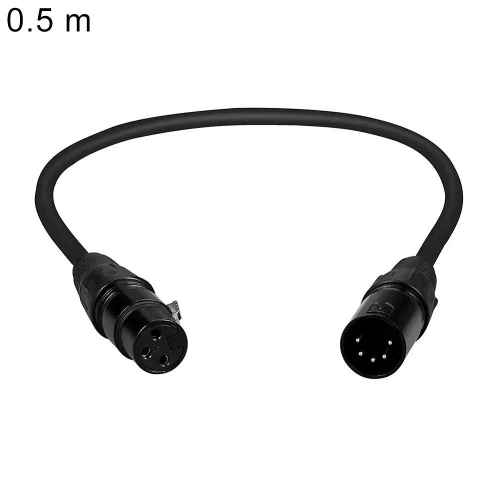 Новый 0,5/1/3/2 м XLR 3-контактный разъем «мама» на 5-контактный разъем XLR-кабель для микрофона сценического освещения