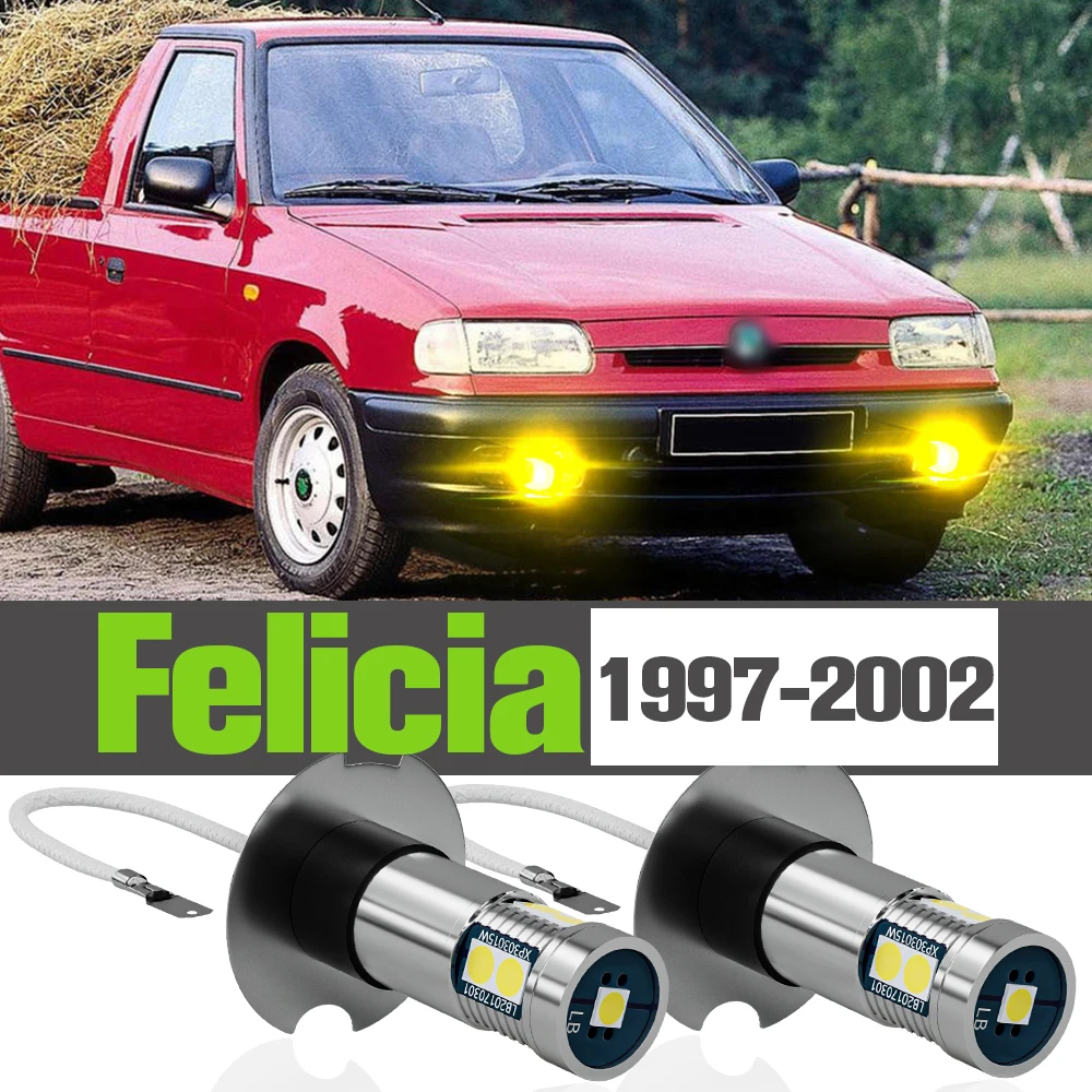 

2x LED Fog Light Accessories Lamp For Skoda Felicia 1997-2002 1998 1999 2000 2001