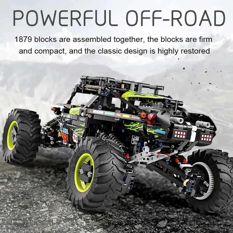 Building block 18002 climbing car assembly model 1890PCS adult children puzzle education birthday Christmas toy gift ornaments