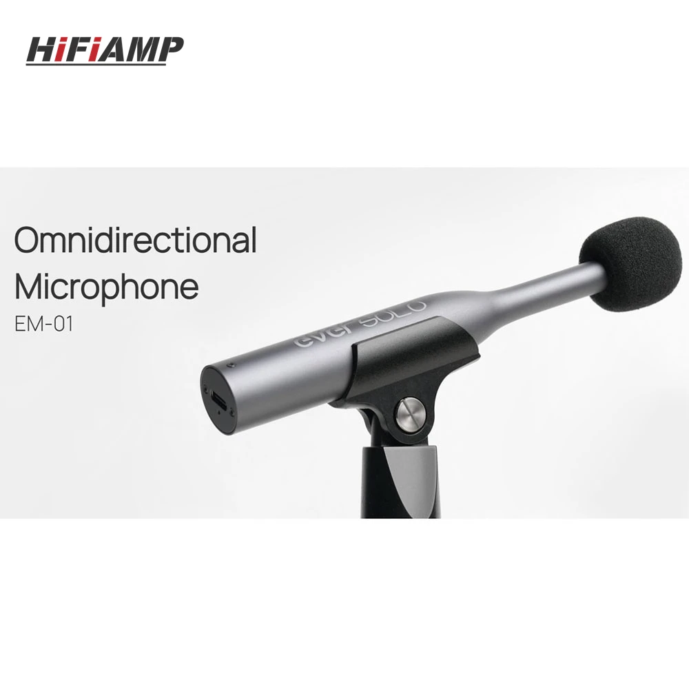 EVERSOLO EM-01 Portable USB Acoustic Measurement High Sensitivity Omnidirectional Microphone with Calibration