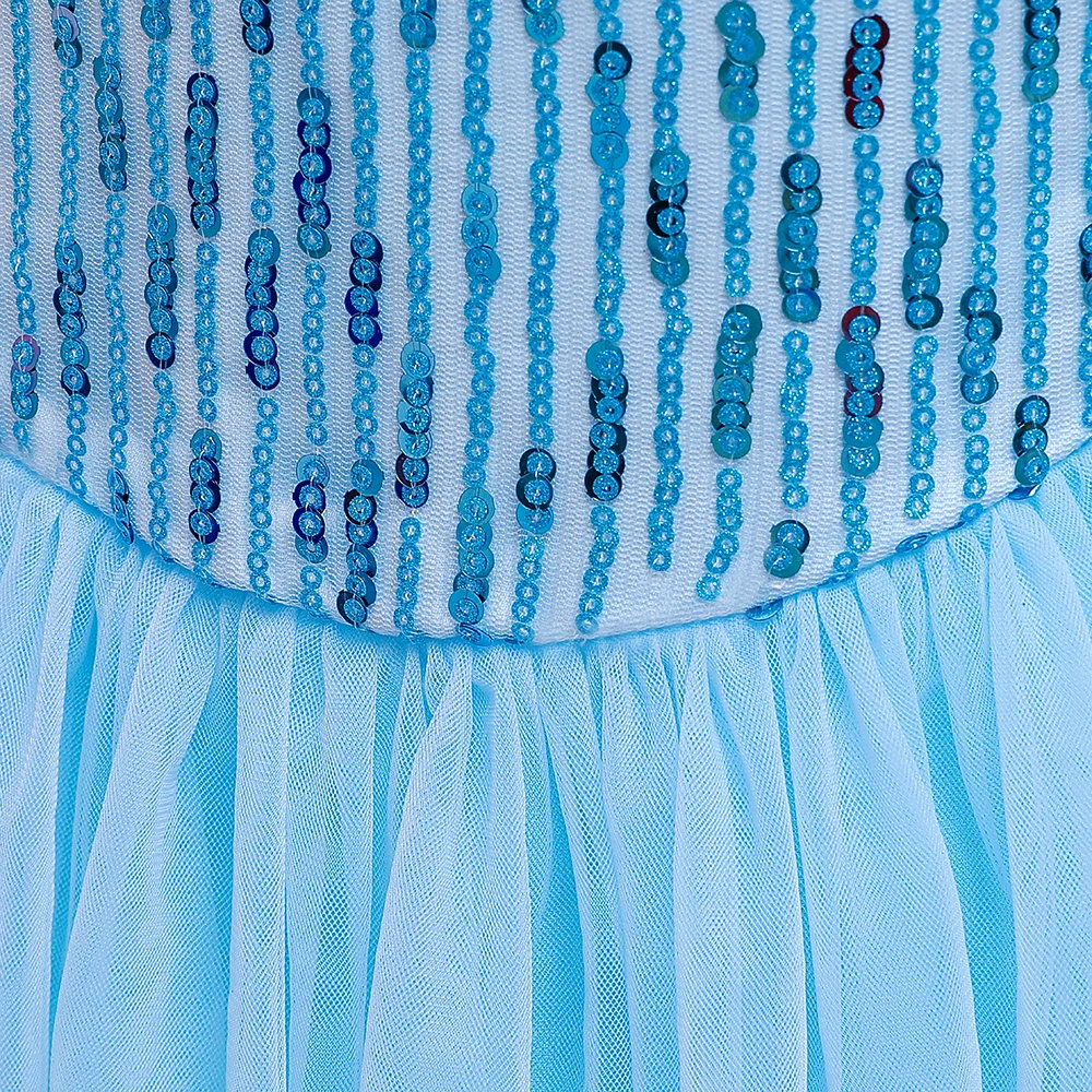 Snow Ice Princess Cosplay Costume For Girls Carnival Halloween Christmas Costume Fancy Tulle Birthday Wedding Party Girl Dresses view 6