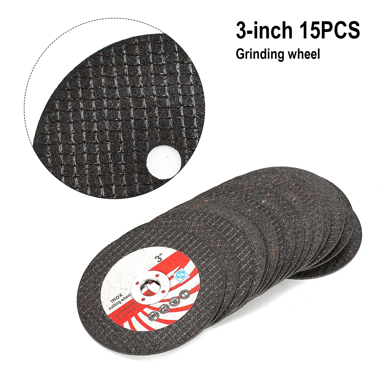 15Pcs Mini Grinder Cutting Disc Wood Tile Marble Concrete Metal Glass Dia75mm 3 Inch Saw Blade For Angle Grinder Hand-Tool Parts