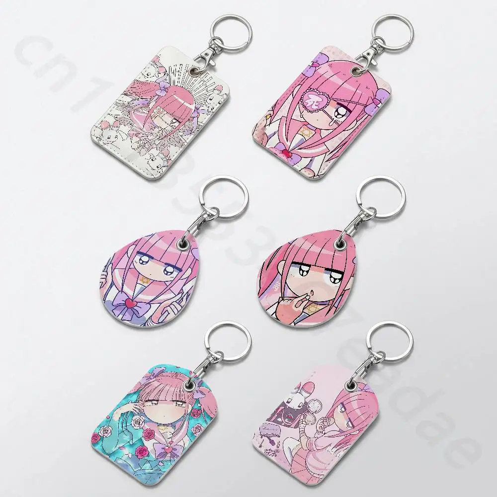 Menhera Chan Girl Keychain Card Holder, Badge Credit Card Holder, Student ID Card Holder