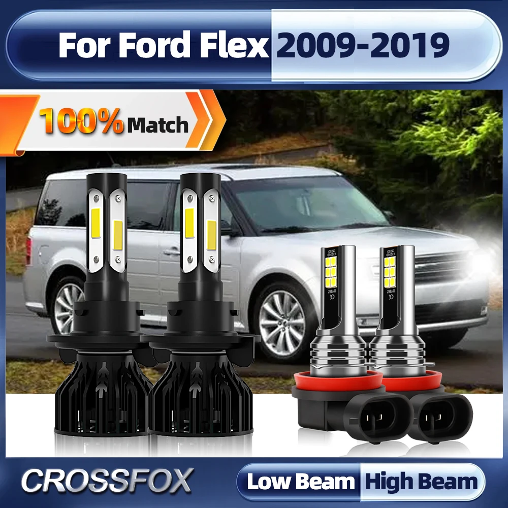 

240W 40000LM Canbus LED Headlight Bulbs 12V 6000K Auto Lamp H11 Car Fog Lights For Ford Flex 2009-2014 2015 2016 2017 2018 2019