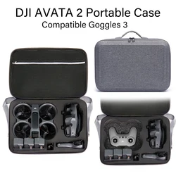 for DJI Avata 2 Portable Case Compatible Goggles 3 Fly Smart Combo Large-capacity FPV RC Storage Bag Outdoor Shooting