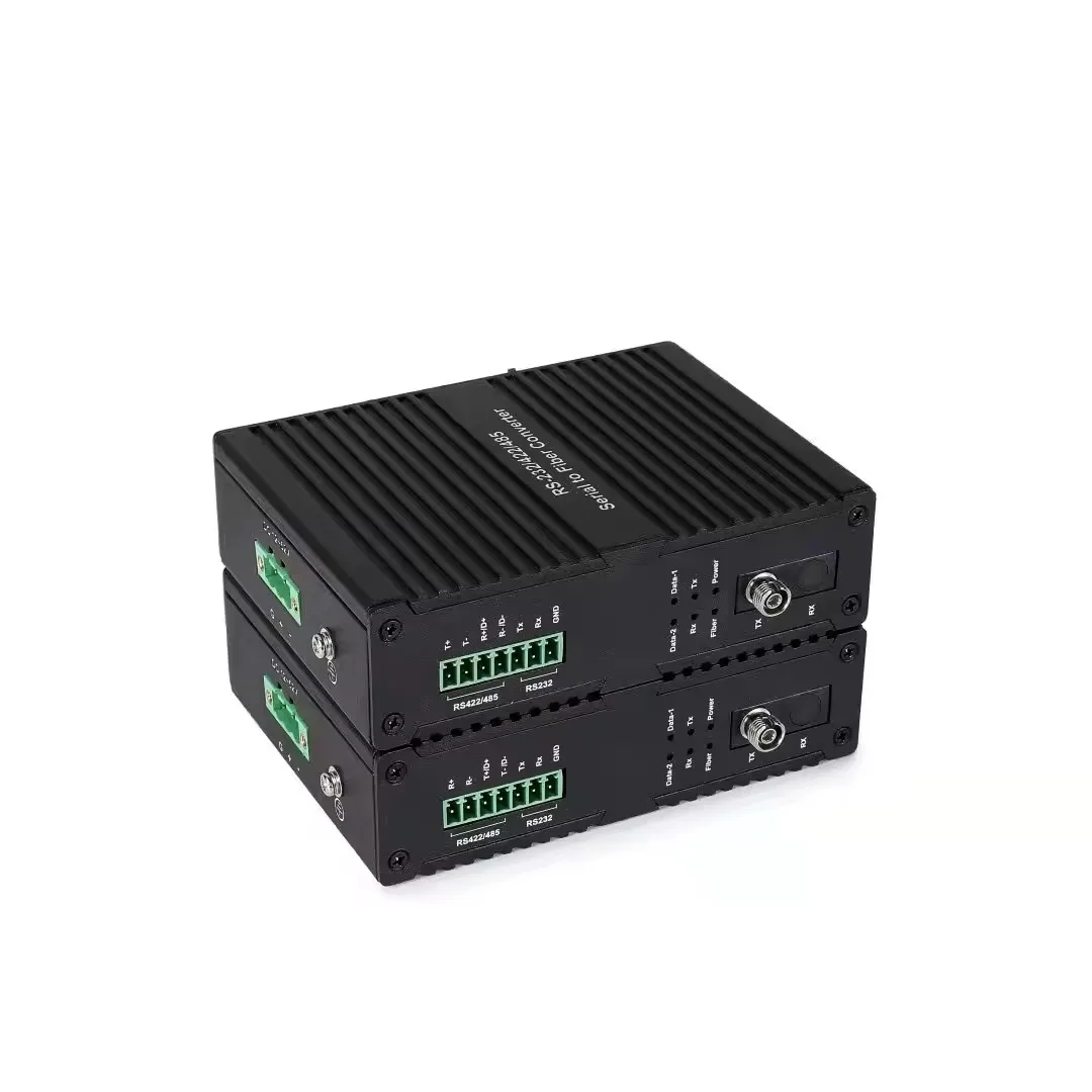 RS485 RS232 RS422 data to industrial type fiber media converter