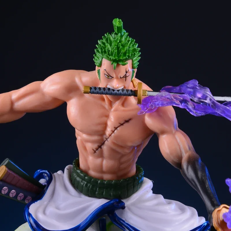 Nieuwe 20 cm Een Stuk Anime Figuur GK Roronoa Zoro Action Figure PVC Collectie Cartoon Model ornament Pop Gift Speelgoed verjaardagscadeau