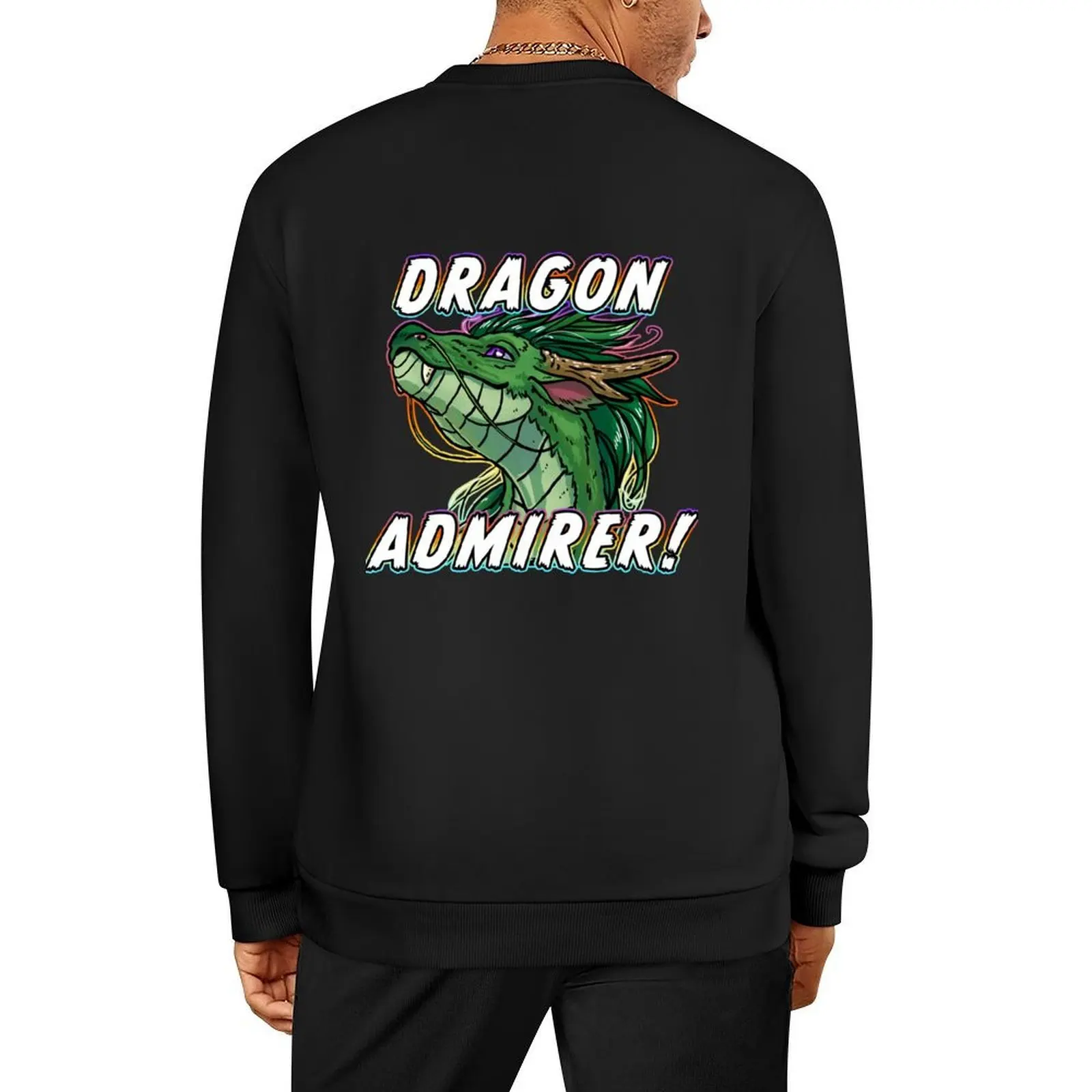 

Dragon Admirer! (Green) Pullover winter clothes tracksuit aesthetic clothing tracksuit men new sweatshirts