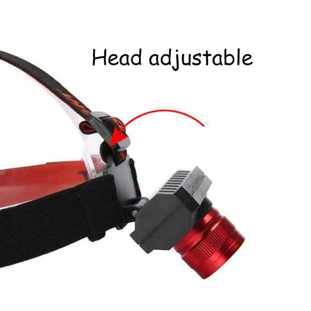 Strong Light Headlamp LED Head Light Small USB Rechargeable Zoom LED Headlamp For Hunting Camping Running
