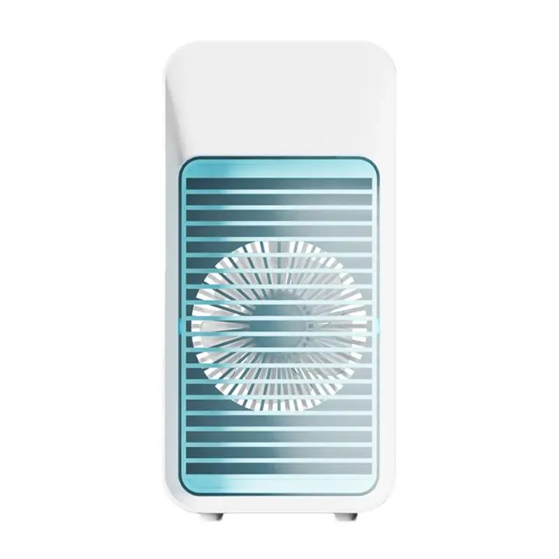 Desktop Air Conditioning Fan Air Cooler With Colorful Night Lights Desktop Fan Table Fan With 3 Speeds Quiet Personal Air Cooler