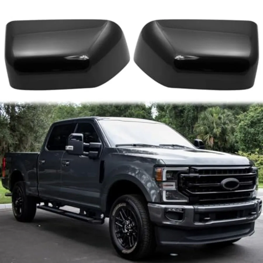

Glossy Directly Replacement Mirror Caps Cover Trim Replace for 2017-2023 2024 Ford F250 F350 F450 F550 Super Duty Towing Mirror