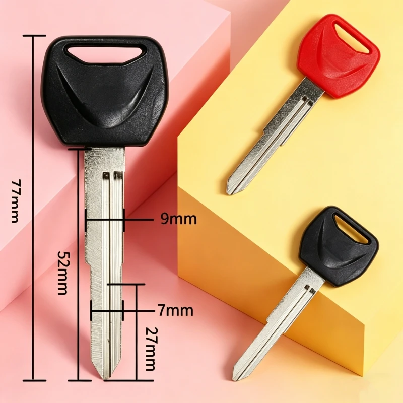 Llave de Repuesto de Encendido sin Cortar para Honda Forza 250 Silver Wing 400/600 con Logotipo, Llave de Encendido para Motocicleta