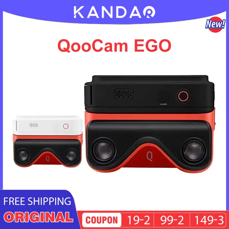 Kandao QooCam EGO 3840*1080 side-by-side MP4 Viewer-Integrated 3D Camera instant immersion stereo video compatible