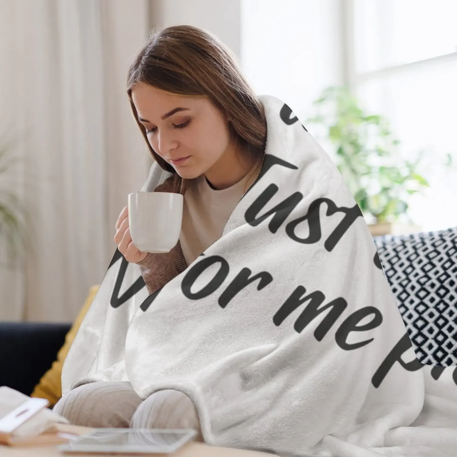 لا شكرا لك أنا لا أشرب فقط الاعشاب بالنسبة لي يرجى رمي بطانية أريكة الزخرفية الفاخرة St الفاخرة مصمم الزخرفية البطانيات #3