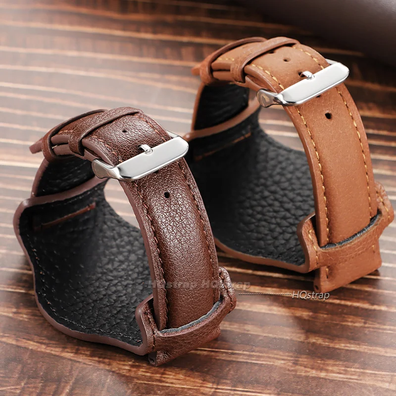 New Genuine Leather Watch Strap 18mm 20mm 22mm Band for Rolex for Omega Universal Business Bracelet Protection Watch Wristband - view 5