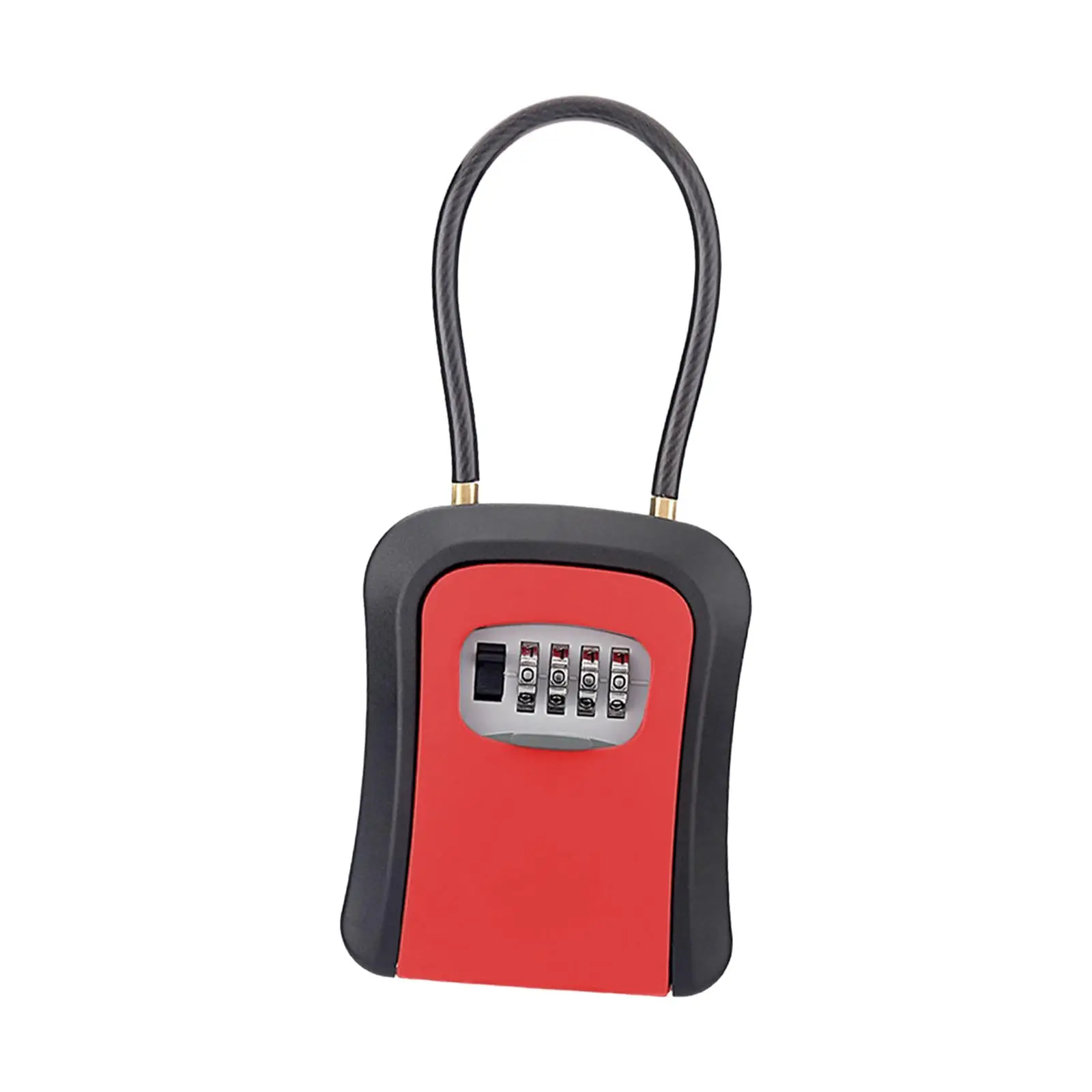 Imagem -04 - Portable Multifuncional Key Storage Lock Box Steel Cabo Shackle Tamanho Interno 8.6x6.5x3cm Case de Corrente Removível para Armazém